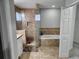 Large bathroom with a soaking tub and walk-in shower at 433 Eastbridge Dr, Oviedo, FL 32765