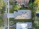 Aerial view showing a house and its surrounding lot at 510 Palm Ave, Eustis, FL 32726