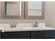 Double sink bathroom vanity with modern fixtures at 510 Palm Ave, Eustis, FL 32726