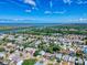Aerial view of waterfront homes and community at 110 Coleman St, Edgewater, FL 32141