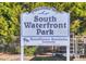 South Waterfront Park Homeowners Association community entrance sign at 110 Coleman St, Edgewater, FL 32141