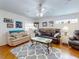 Comfortable living room with two sofas and coffee table at 110 Coleman St, Edgewater, FL 32141