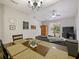 Combined living and dining area showcasing a cozy layout at 1542 Travertine Ter, Sanford, FL 32771