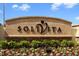 Solvita community entrance sign with landscaping at 501 Heritage Trail St, Kissimmee, FL 34759