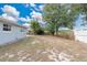 Fenced backyard with mature trees and open space at 7201 Pleasant Dr, Orlando, FL 32818