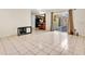 Open living room with views into kitchen and backyard at 7201 Pleasant Dr, Orlando, FL 32818
