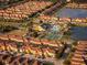 Aerial view showing community amenities and home location at 8931 Bismarck Palm Rd, Kissimmee, FL 34747