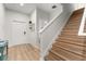 Clean entryway with stairs leading upstairs at 8931 Bismarck Palm Rd, Kissimmee, FL 34747