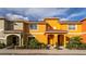 Front view of two story townhome at 8931 Bismarck Palm Rd, Kissimmee, FL 34747