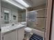 Clean bathroom with a bathtub and shower combination at 1022 Bartlett Ct, Oviedo, FL 32765