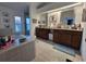 Large bathroom with double sinks, soaking tub, and shower at 1022 Bartlett Ct, Oviedo, FL 32765