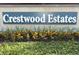 Crestwood Estates community sign with landscaping at 3449 Michigan St, Lake Mary, FL 32746