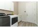 Laundry room with white cabinets and modern appliances at 3449 Michigan St, Lake Mary, FL 32746