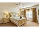 Bedroom with queen-size bed and starfish bedding at 8458 Secret Key Cove, Kissimmee, FL 34747