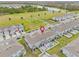 Aerial view of the home and its surrounding community at 12420 Turtle Grass Dr, Orlando, FL 32824