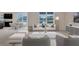 Spacious living room with light-colored furniture and large windows at 1245 Limbali St, Mount Dora, FL 32757