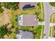 Aerial view of house, pool and neighborhood at 1748 Golfview Dr, Kissimmee, FL 34746