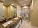 Modern bathroom with double vanity and walk-in shower at 3185 Brasilia Ave, Kissimmee, FL 34747