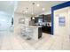 Modern kitchen with stainless steel appliances and granite countertops at 8956 Zurich Ln, Kissimmee, FL 34747