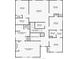 Two-story home floor plan with 5 bedrooms and 4 bathrooms at 4563 Narrative Ln, Kissimmee, FL 34746