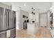 Modern kitchen with stainless steel appliances and island at 1660 Killean Ct, Apopka, FL 32712