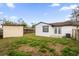 Backyard with shed and additional wooden structures at 2762 Hilda Cv, Winter Park, FL 32792