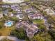 Aerial view showing condo location near pool and tennis court at 580 Brantley Terrace Way # 203, Altamonte Springs, FL 32714
