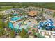Aerial view of resort-style pool and water park at 218 Brooke'S Pl, Haines City, FL 33844
