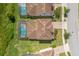 Aerial view of house with private pool at 218 Brooke'S Pl, Haines City, FL 33844