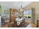 Charming dining room featuring a wood table and hutch at 24946 Cranes Roost Circle, Leesburg, FL 34748