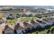 Aerial view showcasing a home's location on a quiet cul-de-sac in a residential community at 8990 Ace Loop, Davenport, FL 33896
