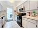 Kitchen boasts stainless steel appliances and light gray cabinets at 117 Red Rose Cir, Orlando, FL 32835