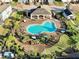 Community pool with lounge chairs and gazebo at 2766 White Isle Ln, Orlando, FL 32825