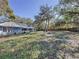 Large grassy backyard with mature trees at 1215 Timberidge Dr, Lakeland, FL 33809