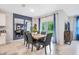 Dining room with sliding glass doors leading to the backyard at 441 Cinnamon Dr, Kissimmee, FL 34759