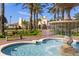 Community fountain with landscaping and resort building at 4814 Cayview Ave # 40613, Orlando, FL 32819
