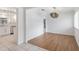 Dining room with hardwood floors and a modern chandelier at 702 Valencia Shores Dr, Winter Garden, FL 34787