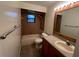 Clean bathroom with shower/tub combo, vanity, and mirror at 157 Arthur St, Altamonte Springs, FL 32701