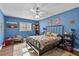 bedroom with plenty of space and a ceiling fan at 1409 Lake Marion Dr, Apopka, FL 32712