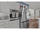 Stainless steel appliances including oven, microwave and refrigerator at 1409 Lake Marion Dr, Apopka, FL 32712