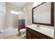 Bathroom with tub/shower combo and vanity at 1827 Pisgah Ln, Apopka, FL 32712