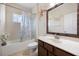 Bathroom with shower/tub combo and vanity at 1827 Pisgah Ln, Apopka, FL 32712