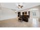 Open living room features a view of the kitchen and dining area at 1827 Pisgah Ln, Apopka, FL 32712