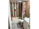 Clean bathroom with shower/tub combo and vanity at 262 Scottsdale Sq # 262, Winter Park, FL 32792