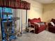 Living room features a comfortable sofa and sliding doors at 262 Scottsdale Sq # 262, Winter Park, FL 32792
