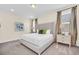 King bed with headboard, neutral color scheme at 611 Lasso Dr, Kissimmee, FL 34747