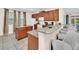 Kitchen with granite countertops and island at 611 Lasso Dr, Kissimmee, FL 34747