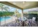 Relaxing patio with seating area and pool view at 611 Lasso Dr, Kissimmee, FL 34747