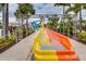 Multi-lane water slide with vibrant colors and a thrilling ride at 611 Lasso Dr, Kissimmee, FL 34747