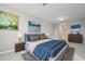 Bedroom with neutral walls and carpet flooring at 7517 Laureate Blvd # 4205, Orlando, FL 32827